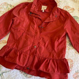 Girls Dark Orange Raincoat (7-8)